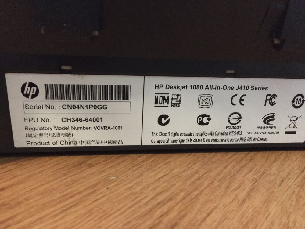 Drukarka HP Deskjet 1050 all-in-one series 400
