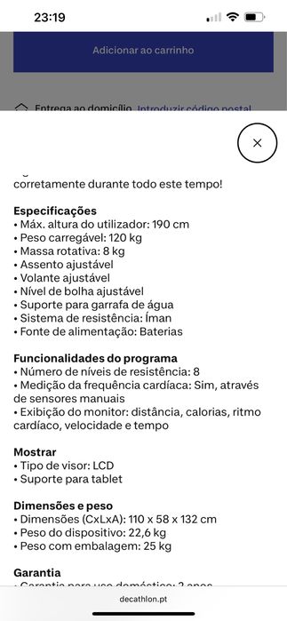 Bicicleta Estática VIRTUFIT HTR 1.0