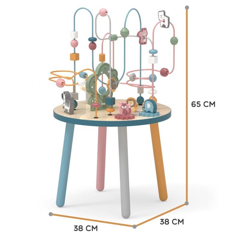 Drewniany Stolik Edukacyjny Manipulacyjny Przeplatanka Viga Toys