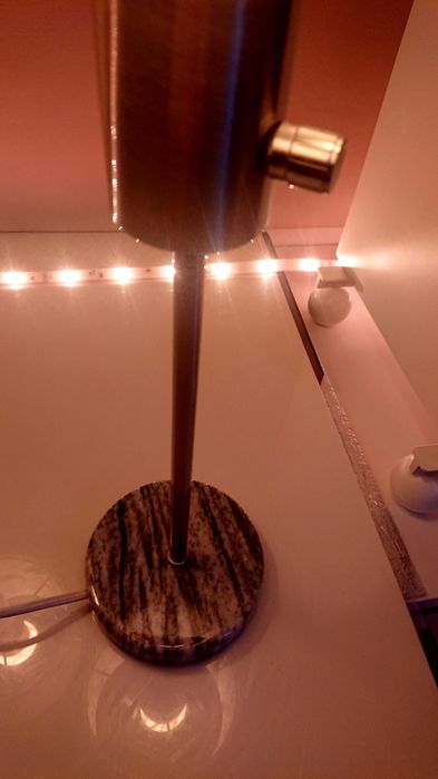 2x Lampa Nocna PHILIPS HUE White And Color Ambiance Marmur Klosze Ecru