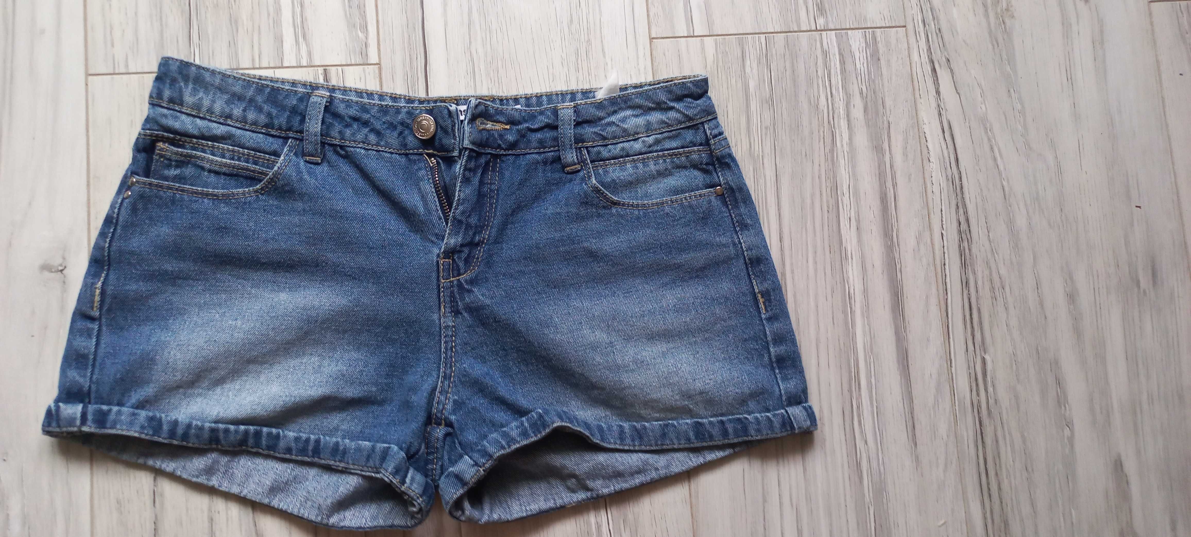 Krótkie spodenki damskie 2szt, dżinsowe po 35 zl,szorty, jeansowe , ro