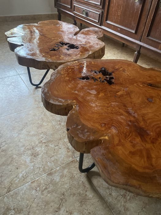 Mesa de centro rústica