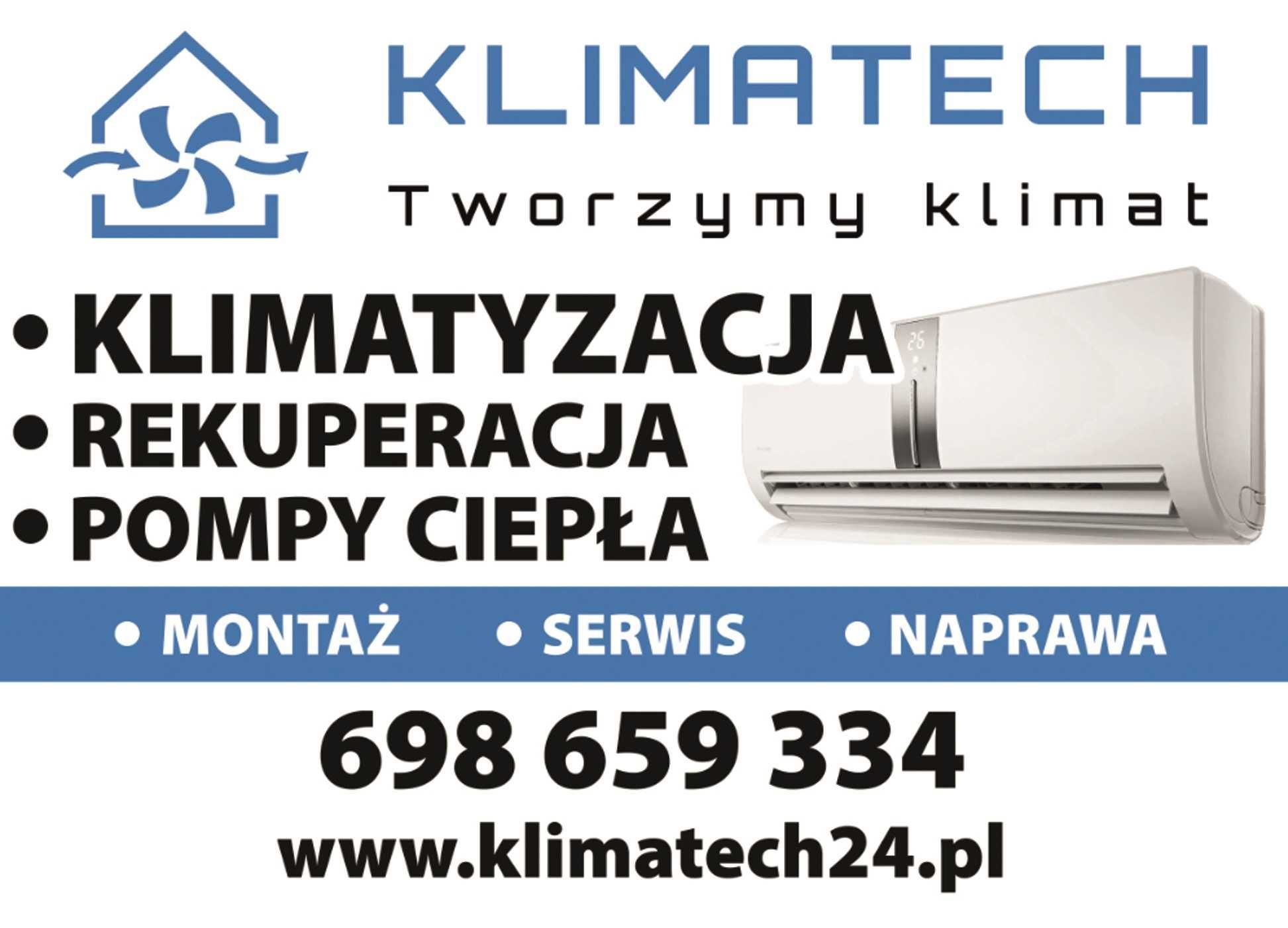 Montaż klimatyzacji, rekuperacji, pomp ciepła !!!