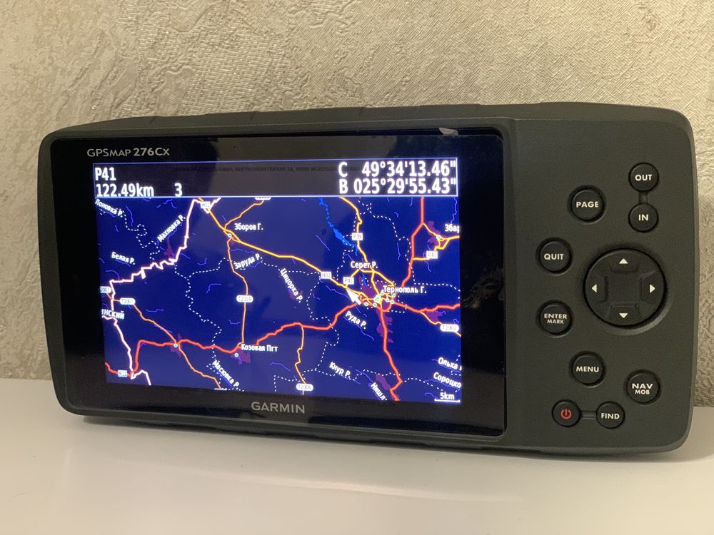 Туристический GPS-навигатор Garmin GPSMAP 276Cx с картой ТОПО Навлюкс