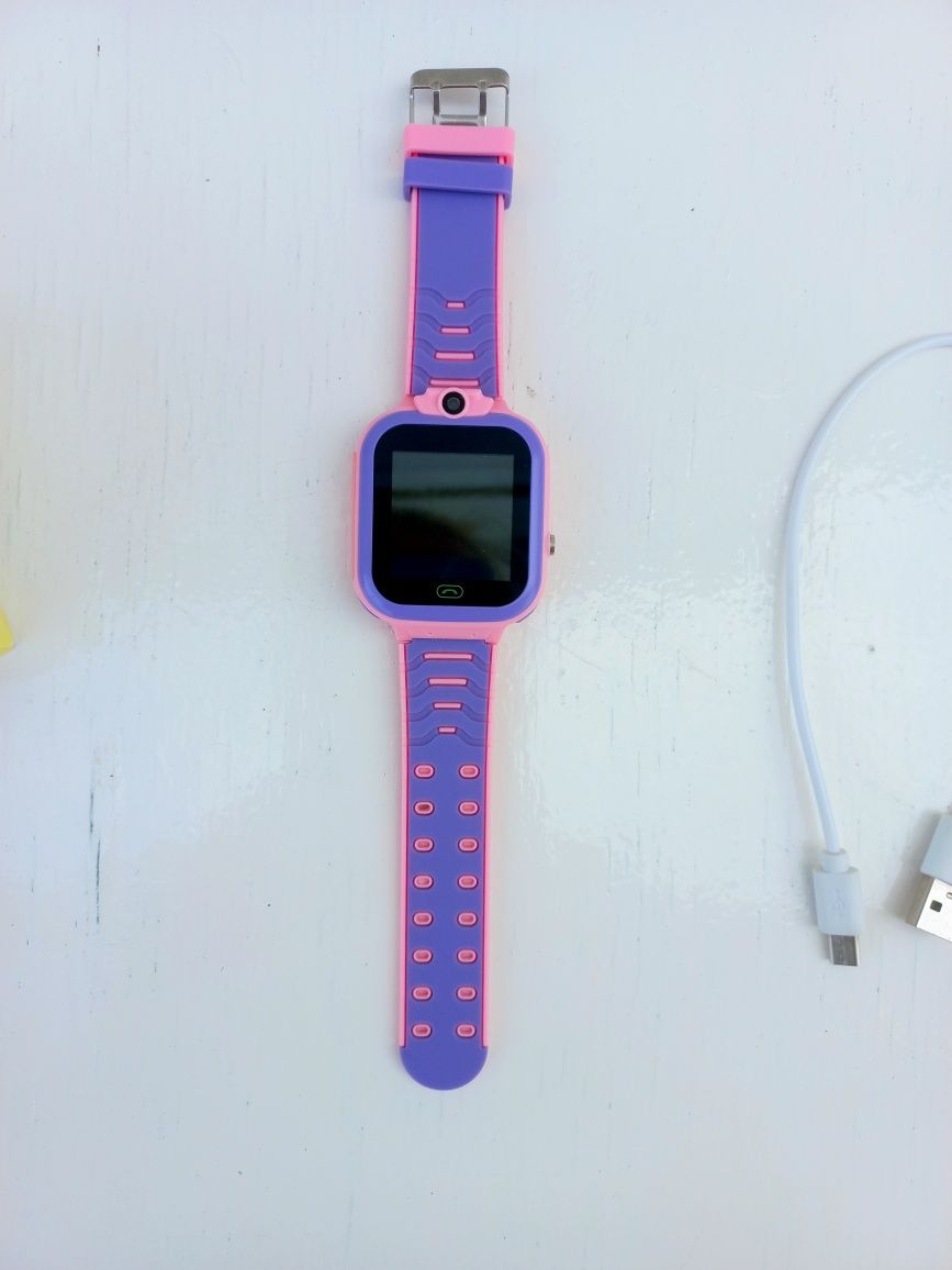 Смарт часы smart baby watch F4 (LBS) смарт годинник дитячий рожевий