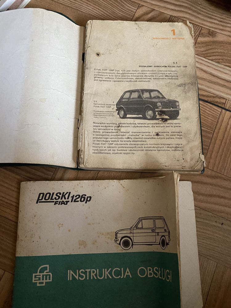 Książki instrukcje elektrotechnika jeżdże maluchem fiat 126