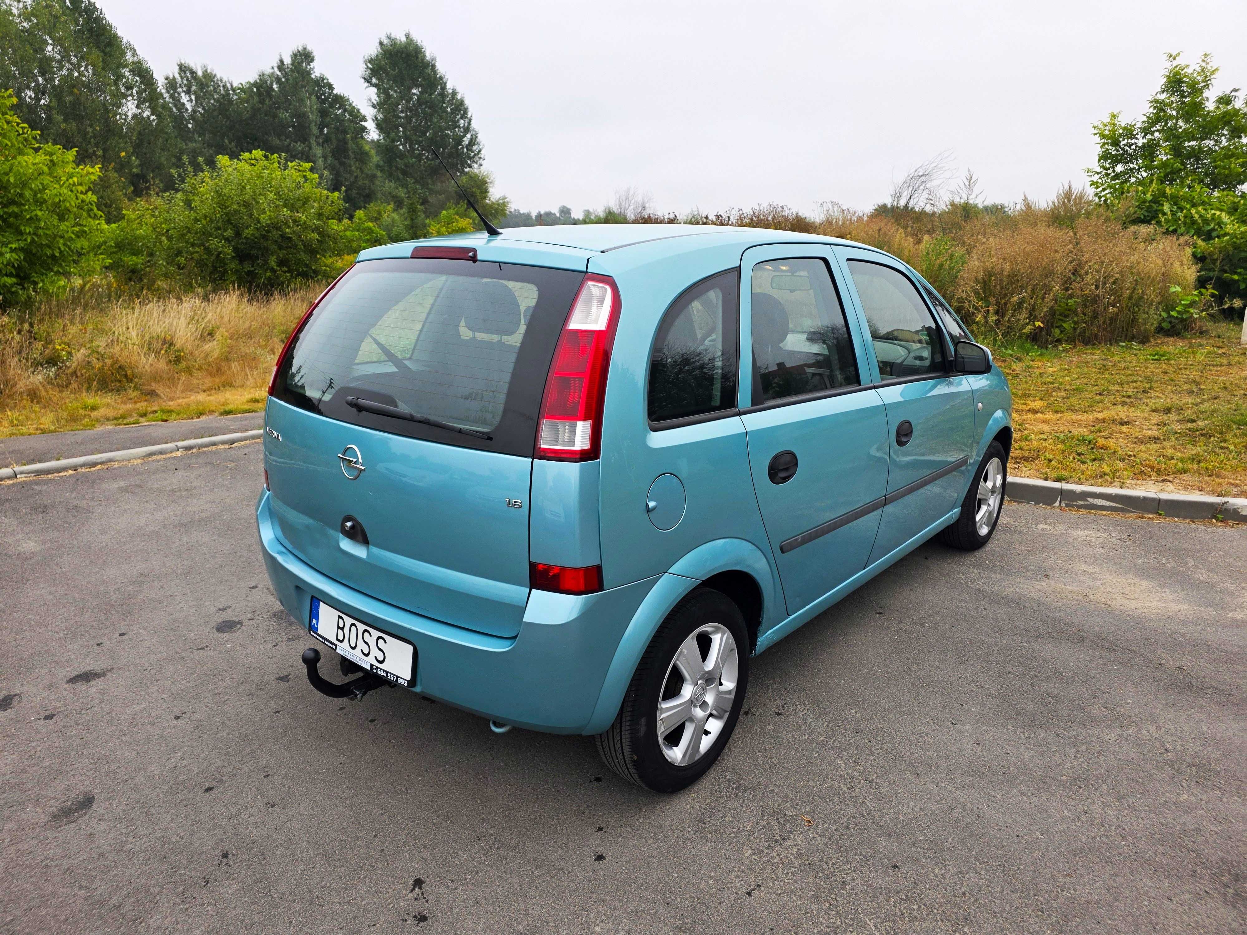 Opel Meriva 1,6 Benzyna 100KM 2004r, Hak, Klimatyzacja, Opłaty na Rok