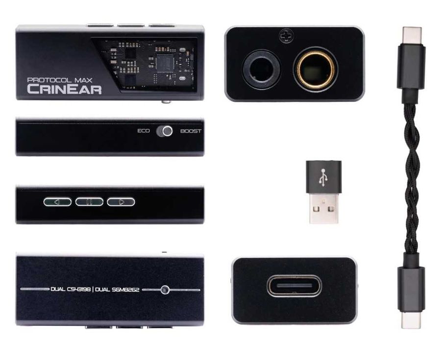 ‼️ CrinEar Protocol MAX - мобильный ЦАП DAC усилитель, 600 мВт на 4.4