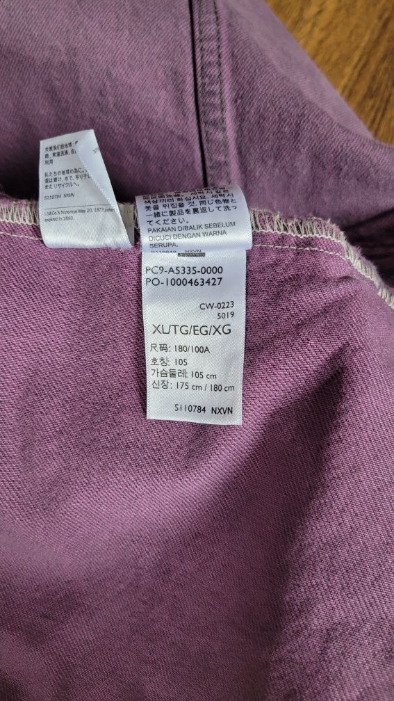 Bezrękawnik męski jeansowy oversize fioletowy Levi's XL