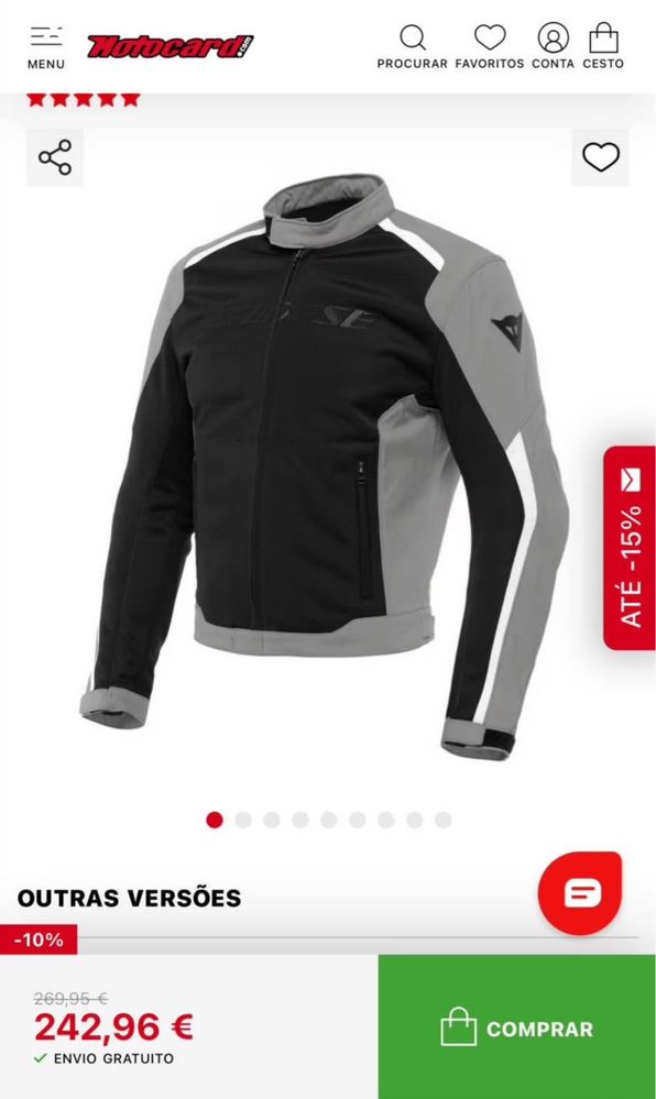 Casaco Dainese Hydra Flux D-Dry (envio à cobrança)