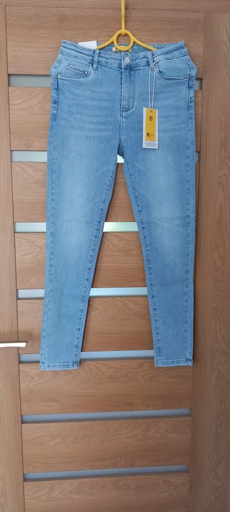 NOWE 29 38/M M SARA jeansy dżinsy damskie skinny rurki push up błękit