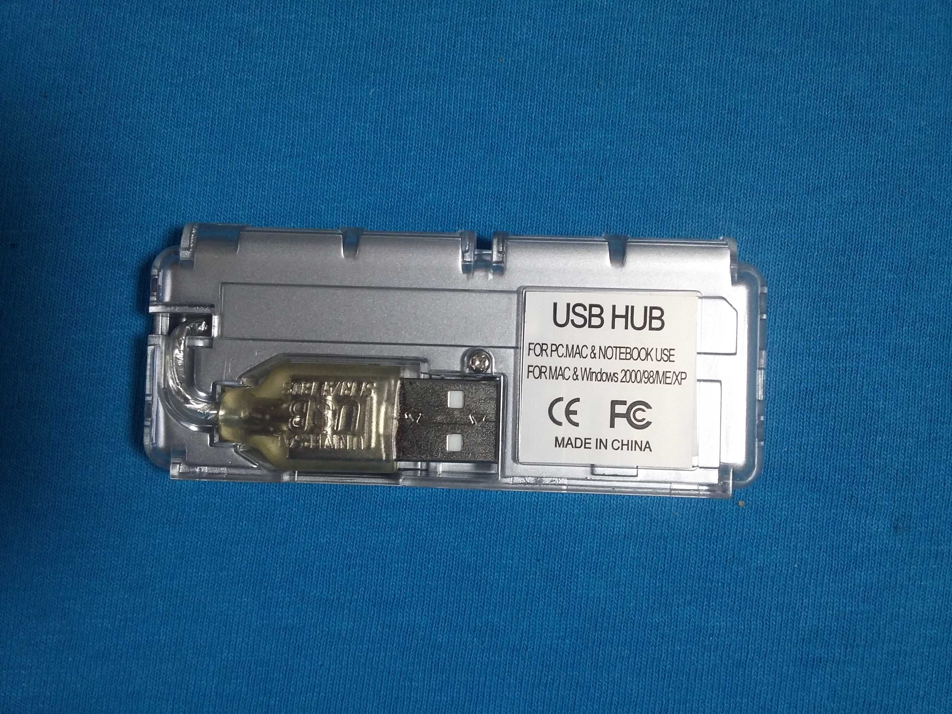 Цифровая клавиатура USB + USB - хаб Aluminium 4-Port Mini + Патч-корд