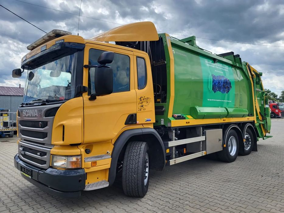 Scania P360 Z HDS  SCANIA P360 śmieciarka Geesinknorba HDS żuraw udźwig 1,75t gotowe UDT