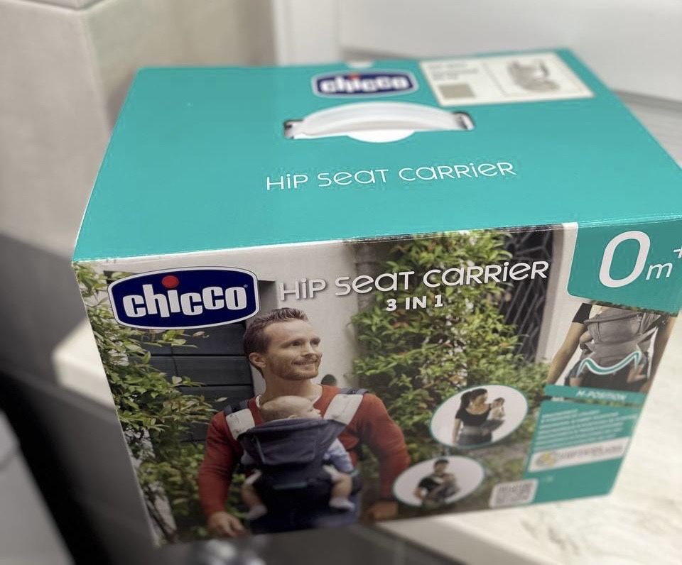 Сумка нагрудна Chicco Hip Seat ергорюкзак кенгуру для дітей немовлят