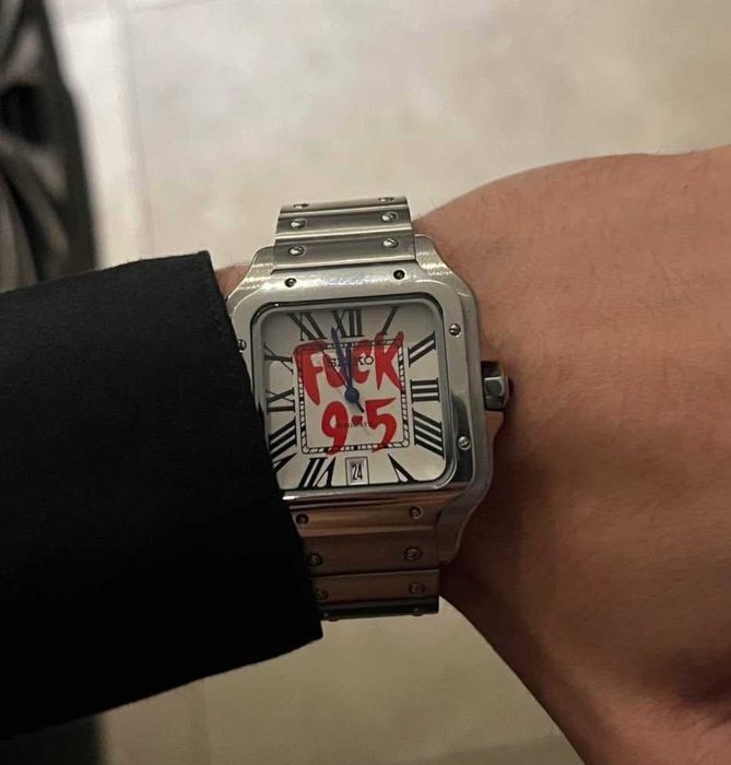 Seiko MOD Santos - "F*ck 9-5", Oryginalny mechanizm