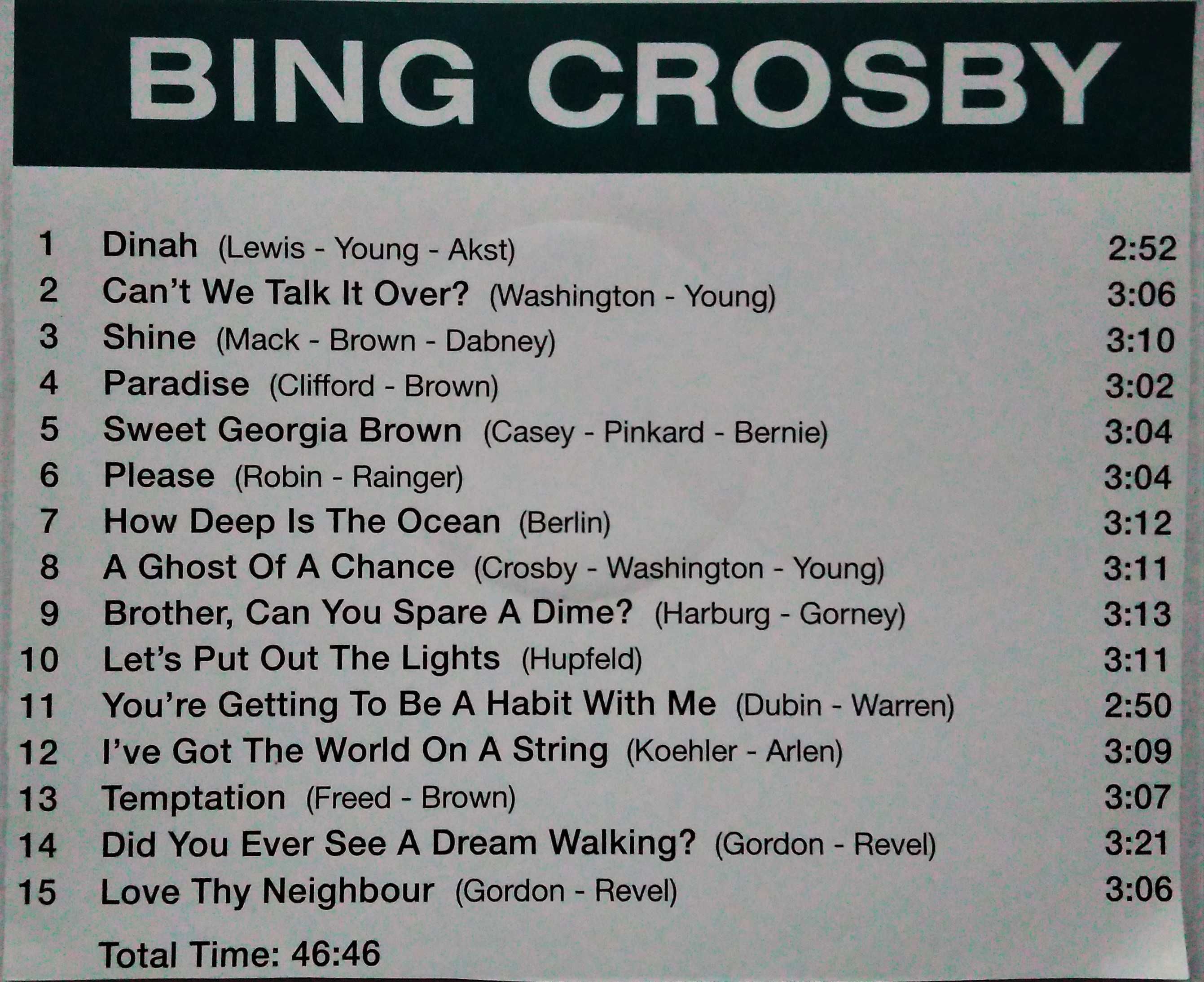 Płyta Cd - Bing Crosby