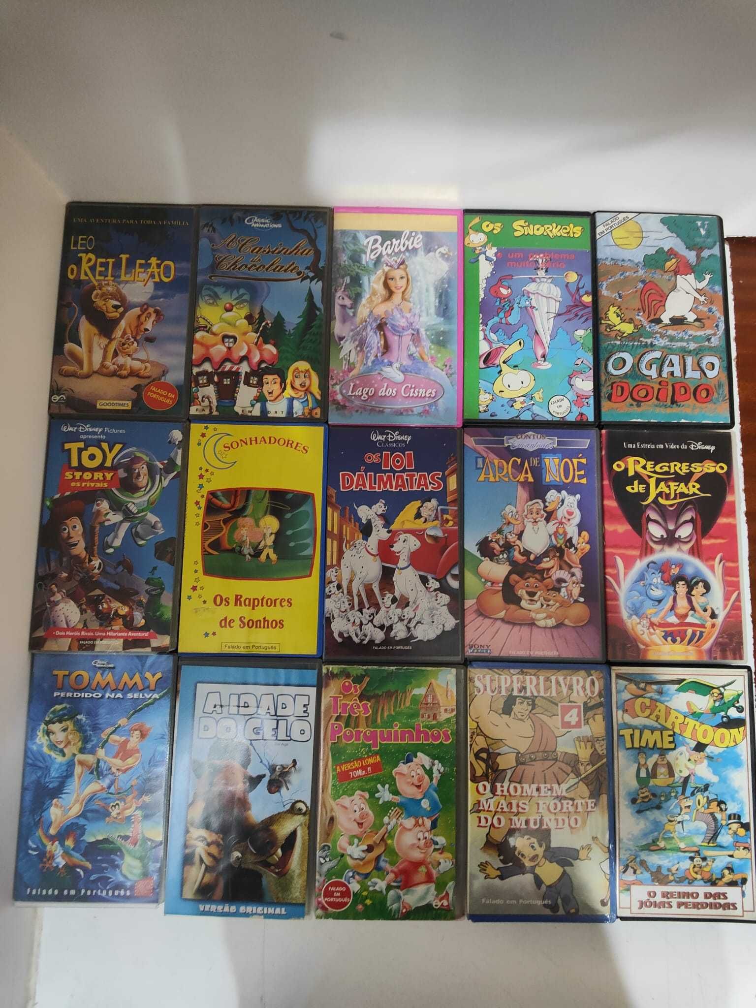 Lote Vhs Infantil 5 - Ver lista Abaixo - PROMOÇÂO 1 €