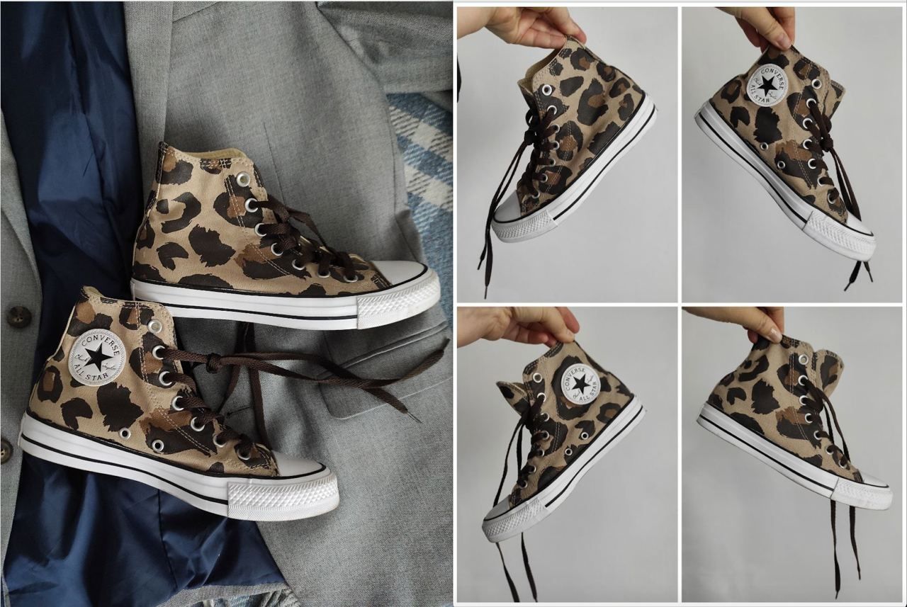 кеды женские Converse Chuck Taylor All Stars размер 37 леопардовые