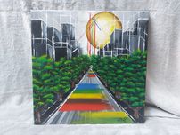 40x40 obraz ręcznie malowany
