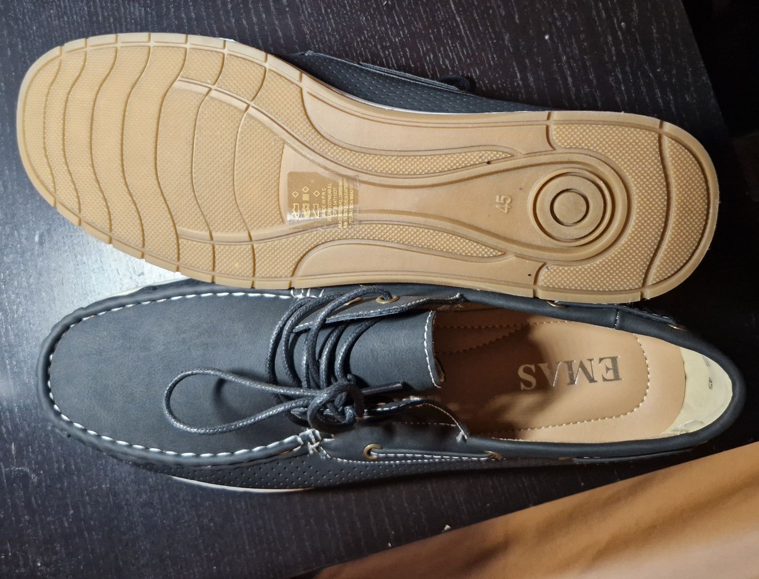 Sapatos de vela Mocasines  novos n 45
