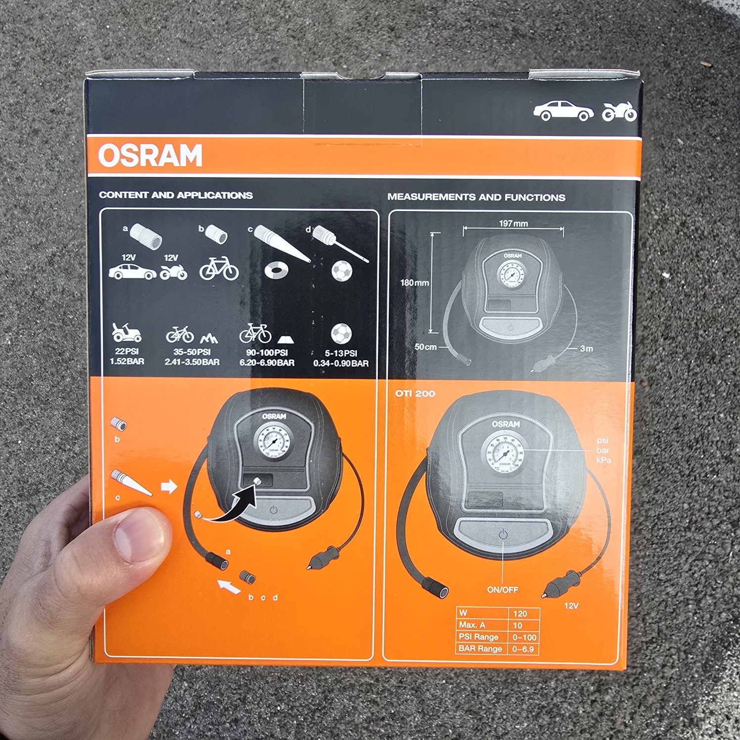 Compressor Osram TYREinflate 200