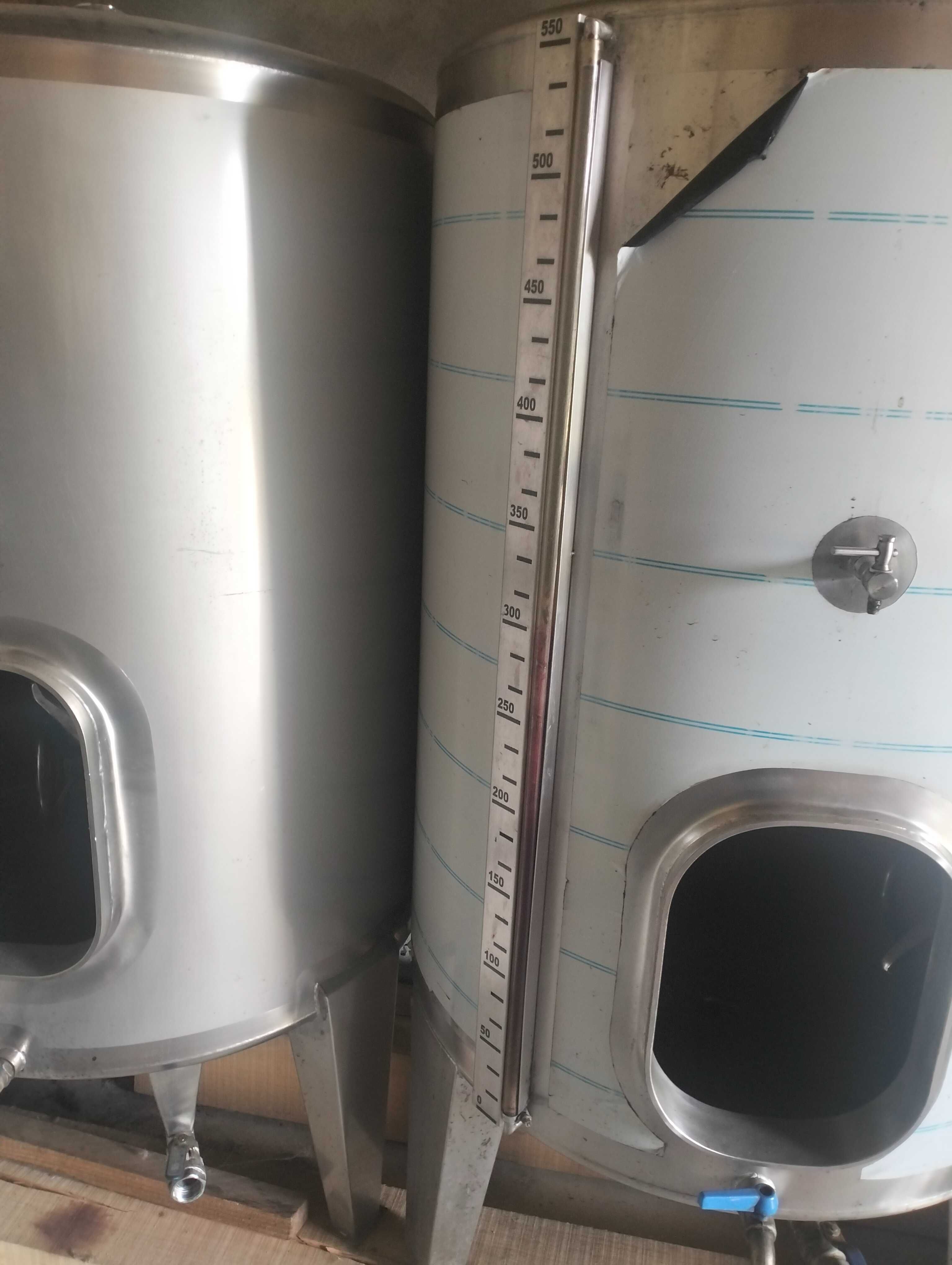 Cubas inox 500L usadas