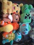 Pluszaki pokemony, minecraft.