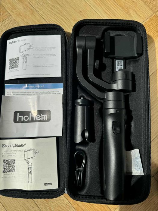 GIMBAL Stabilizator Hohem iSteady Mobile+ 3-osiowy do Telefonu, czarny