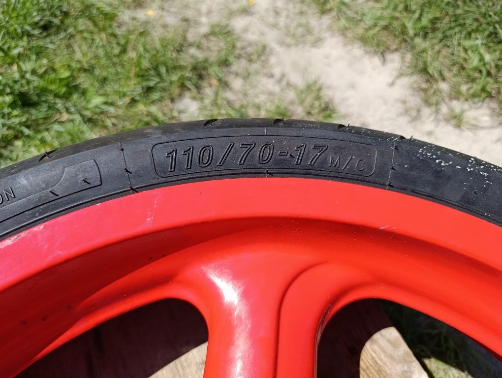 Aprilia RS 125 RS125 koło przód przednie opona felga czerwona czerwone
