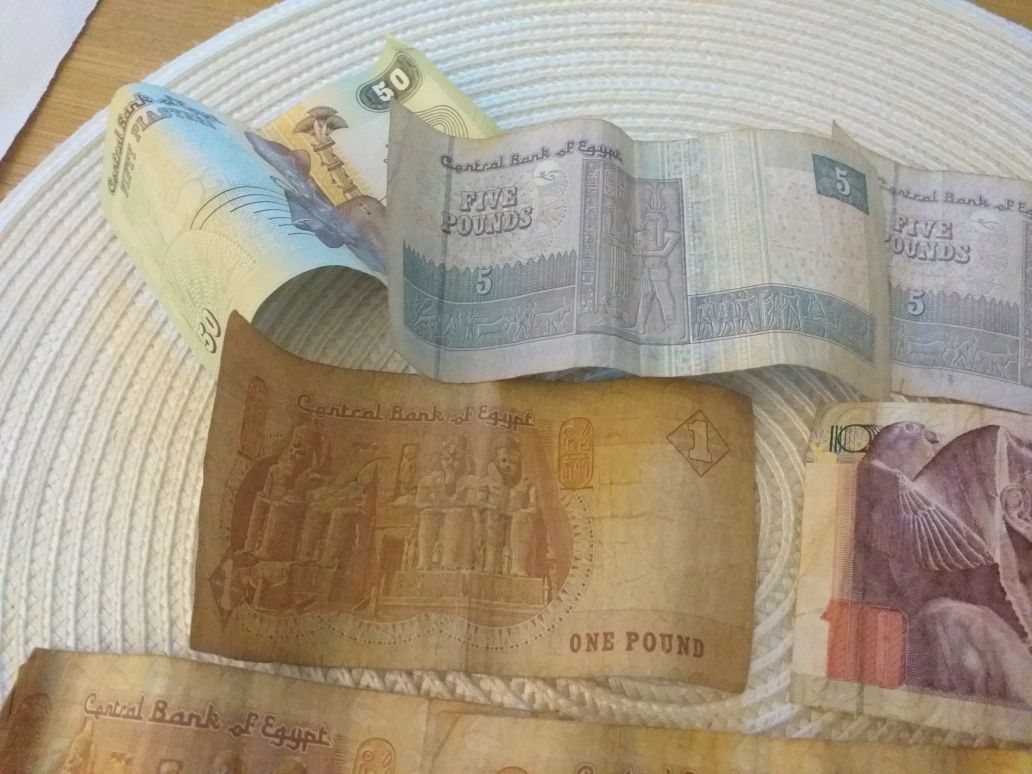Funty egipskie Egipt pieniądze monety 10 funtów 5 funtów