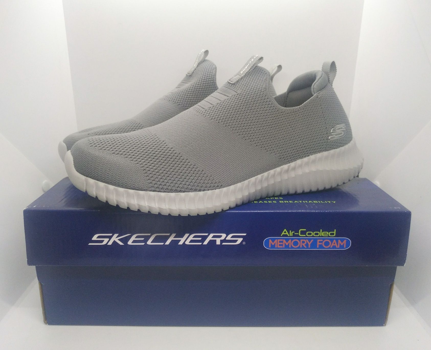 Стрейч 25,5см кроссовки слипоны Skechers Elite Flex оригинал