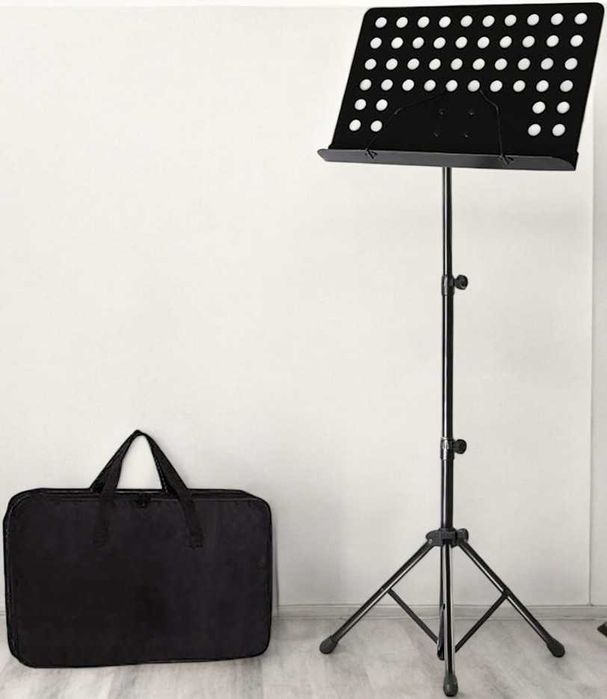 Stojak na Nuty Pulpit  Statyw Składany Wysoki Regulowany + Torba
