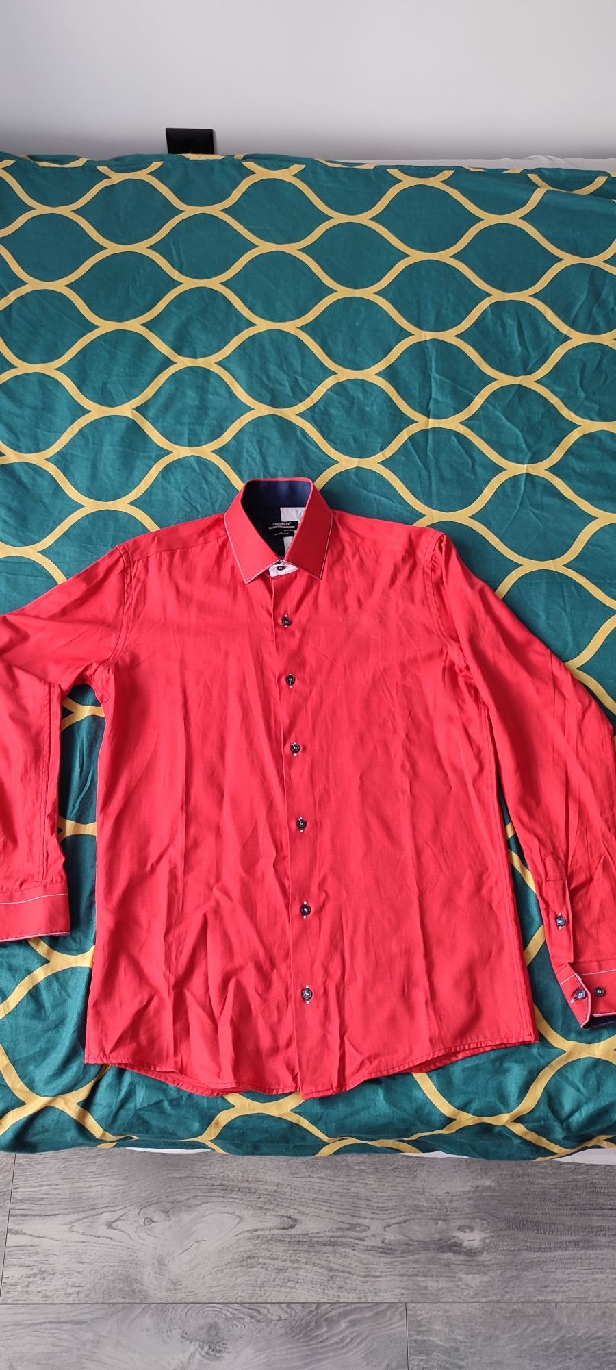 Koszula męska z długim rękawem slim fit
