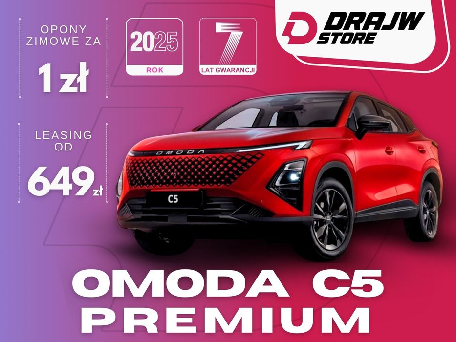 Omoda 5 PREMIUM 1,6 T-GDi 147 KM | Opony zimowe za 1 zł | DRAJW.STORE