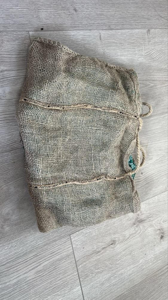 Torba Plażowa hand made worek jutowy p podszewka bawełniana