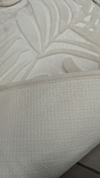 Dywaniki łazienkowe komplet 2częściowy pluszowe śmietanka szary