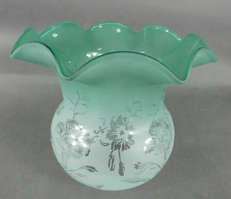 Zielony TULIPAN klosz LAMPA NAFTOWA 9,7 cm