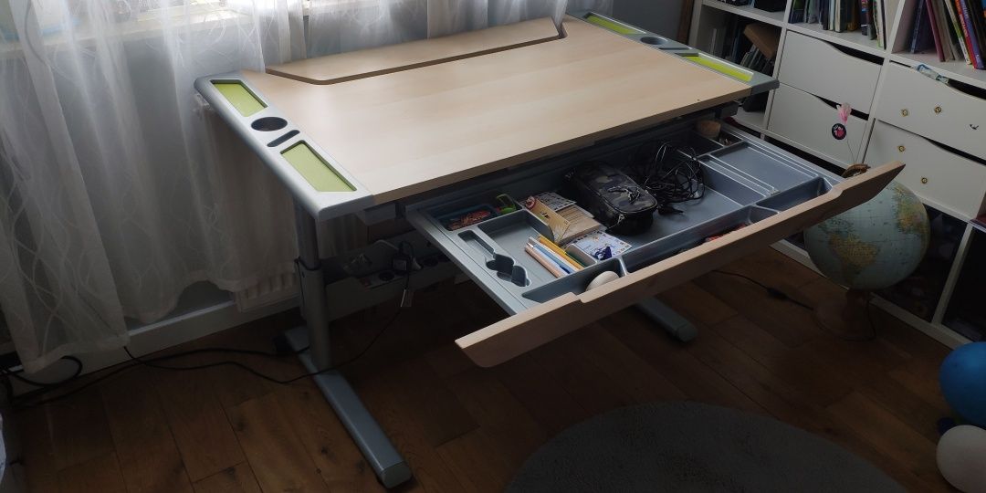 Biurko ergonomiczne PAIDI Tablo z regulacją wysokości i kąta nachyleni