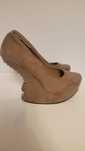 Goth buty na koturnie z ćwiekami r38