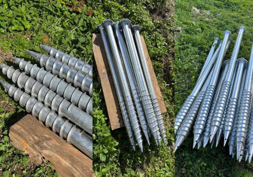 Геопалі забивные сваи • свайно винтовой фундамент - геошуруп