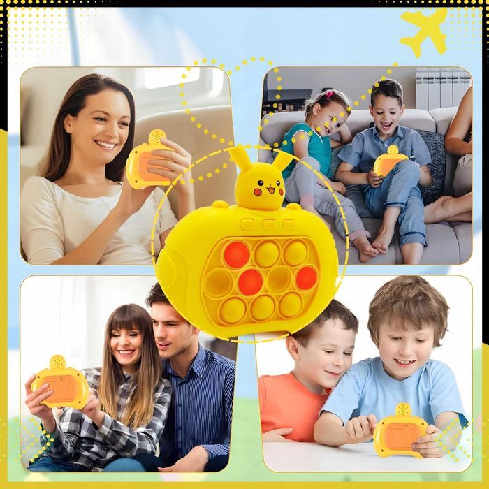 GRA POPIT Pop It Elektroniczne Elektryczne Gra Zręcznościowa PIKACHU