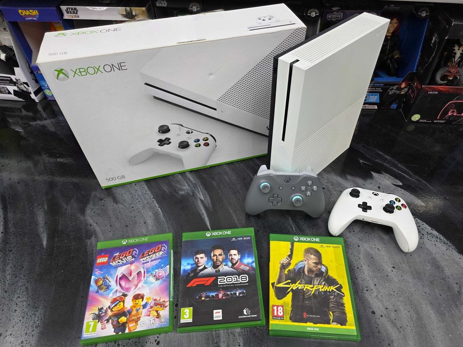 Konsola Xbox One S 500GB z napędem + 3 gry Gwarancja 6 mc ZAMIANA