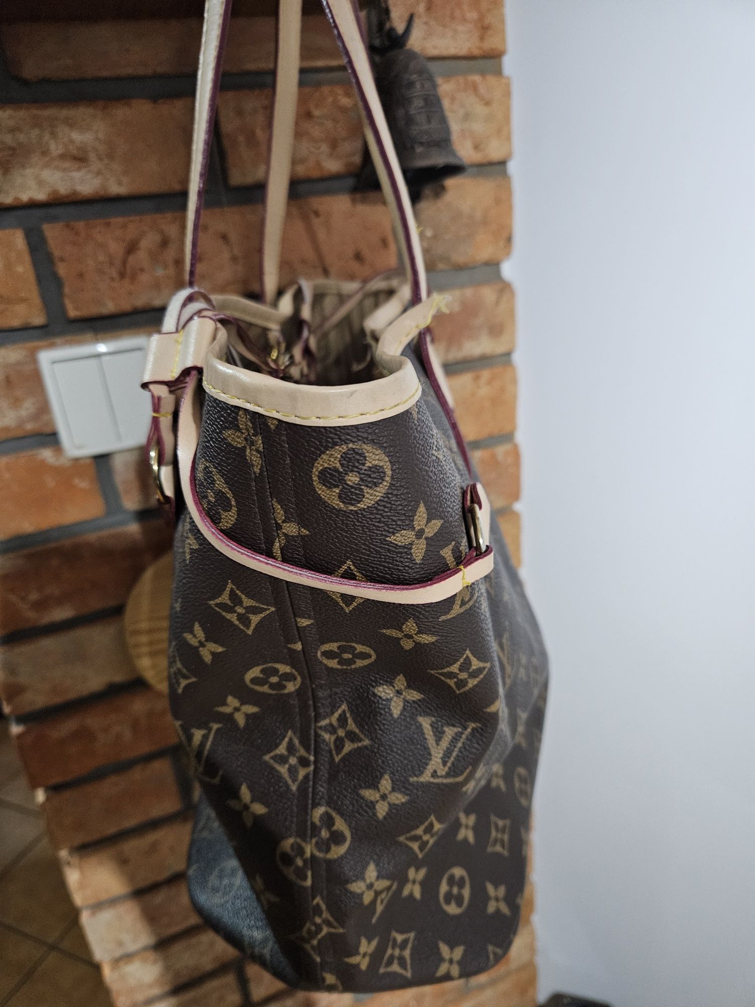 Torebka shopper brąz.