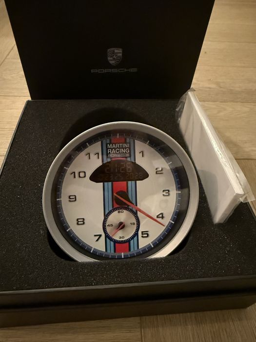 Zegar biurkowy Porsche Martini Racing