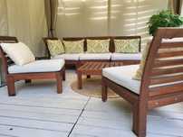 Meble ogrodowe drewniane applaro ikea