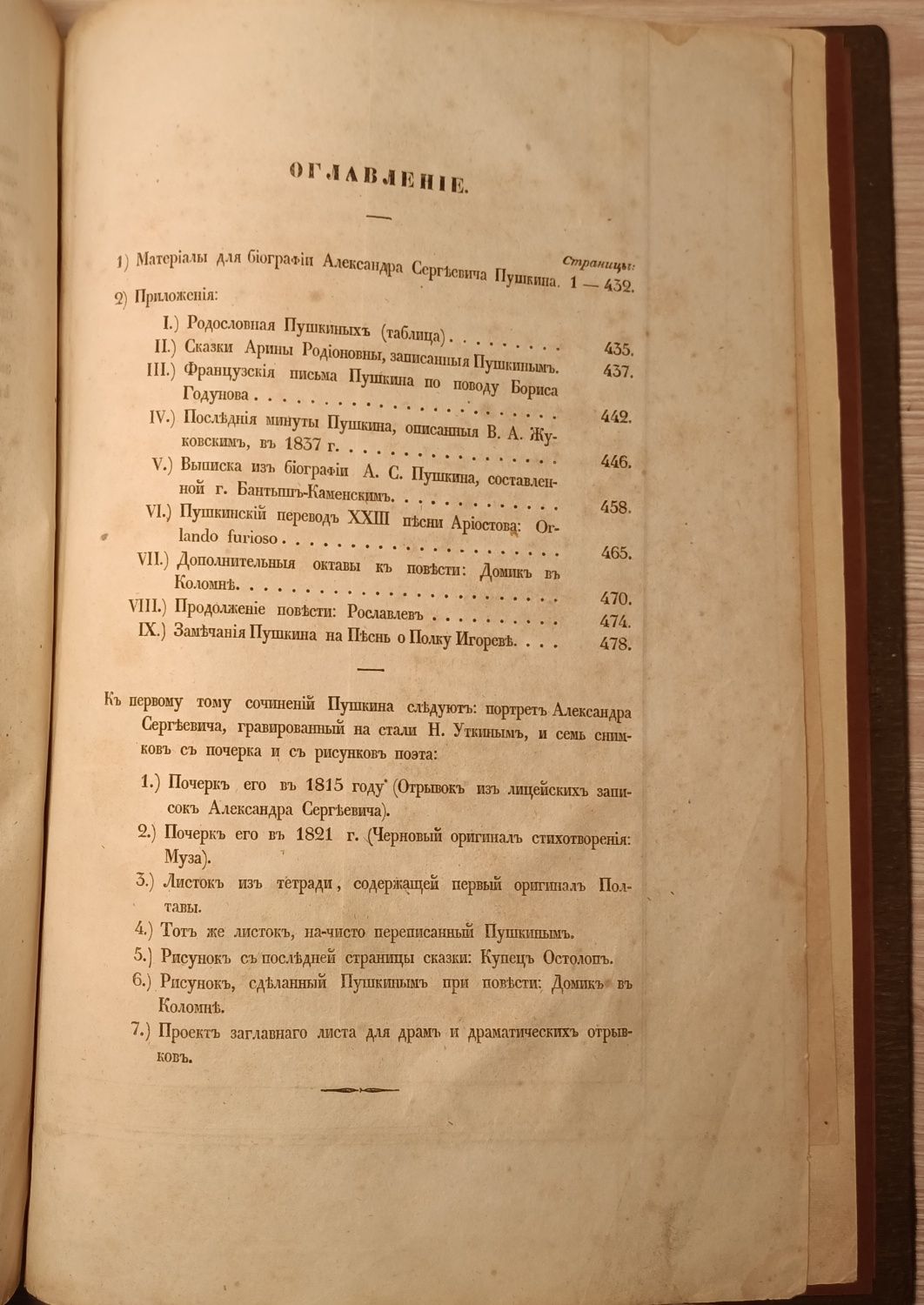 Сочинения Пушкина А. С. 1855 год.
Том 1: Материалы к биографии. Изд. А