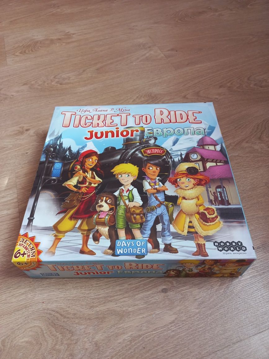 Ticket to Ride junior Европа настольная игра настiльна гра для детей