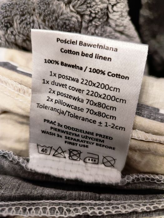 Pościel 200x220 100%bawelna