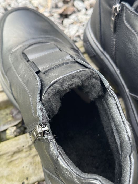 Чоловічі черевики шкіра на хутрі 42-27.5 см