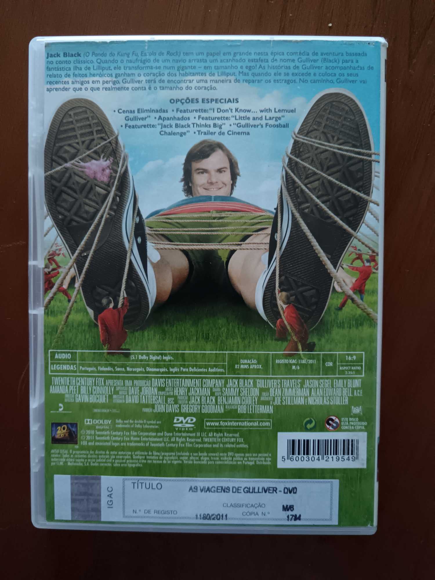 filme dvd original - as viagens de gulliver